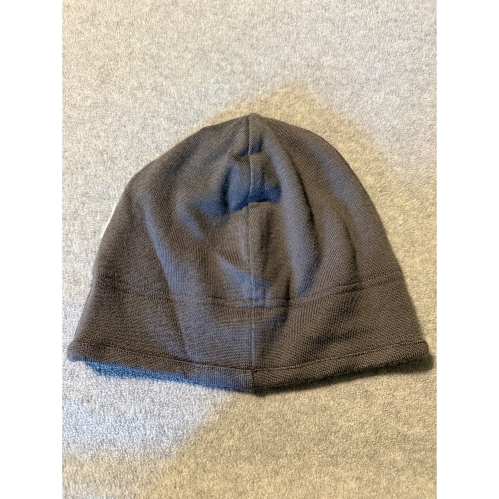 Icebreaker Merino Wool Beanie Hat Gray Pocket Winter Skull Size M 29438